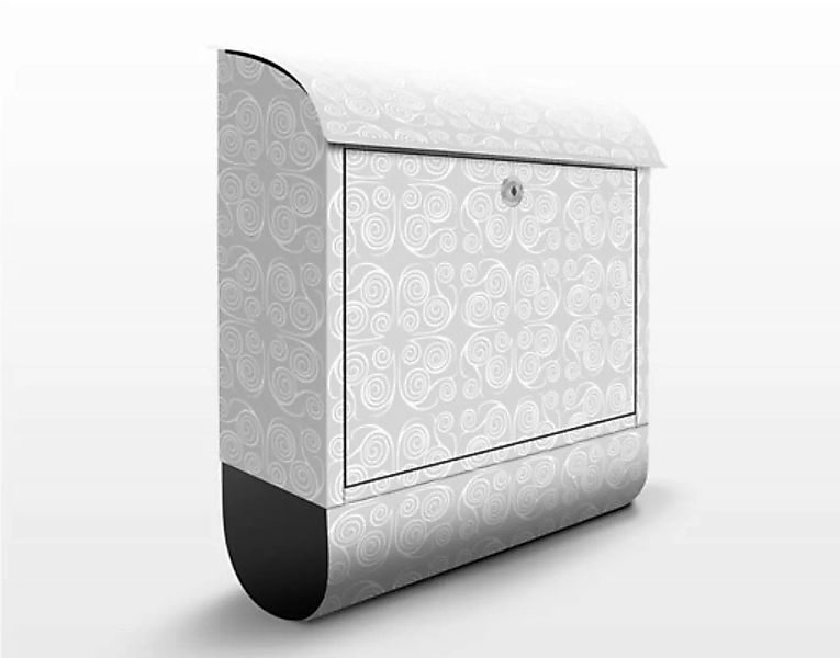 Briefkasten Modernes Ornament Grau günstig online kaufen