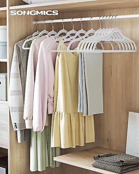SONGMICS Kleiderbügel Bügel, (20-tlg), Samt Bügel, günstig online kaufen