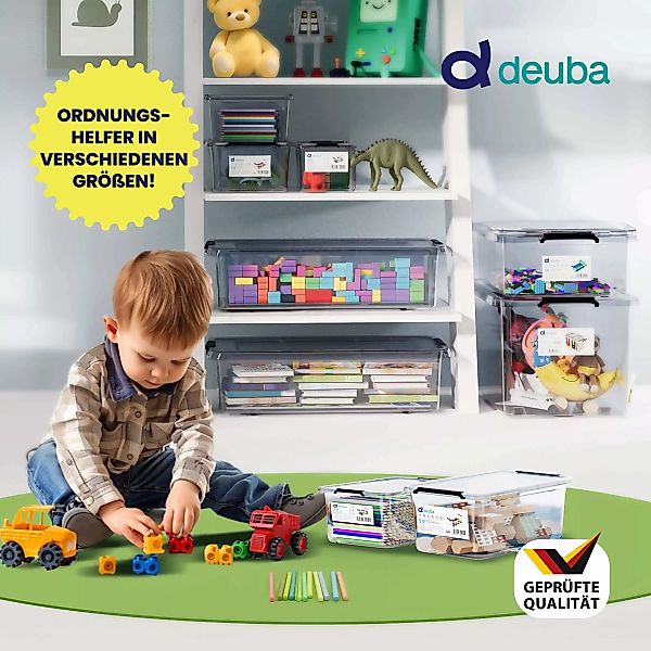 Aufbewahrungsbox Transparent 10er-Set 30x20x12cm 5L günstig online kaufen