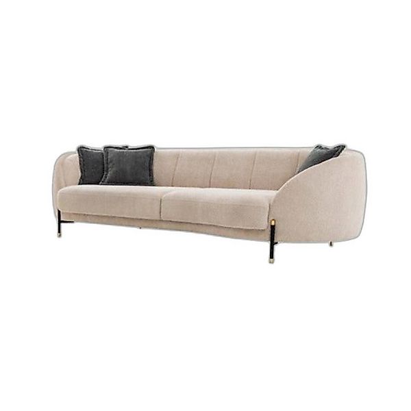 Xlmoebel Sofa Beige Sitzpolster Couch Design Sofas 4 Plätze Möbel Stoff, He günstig online kaufen