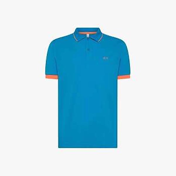 Sun68 Poloshirt Small Stripe Collar Navy  - Größe XXL günstig online kaufen