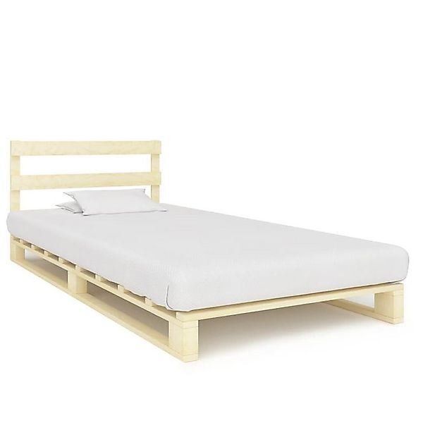 furnicato Bett Palettenbett Massivholz Kiefer 90×200 cm günstig online kaufen