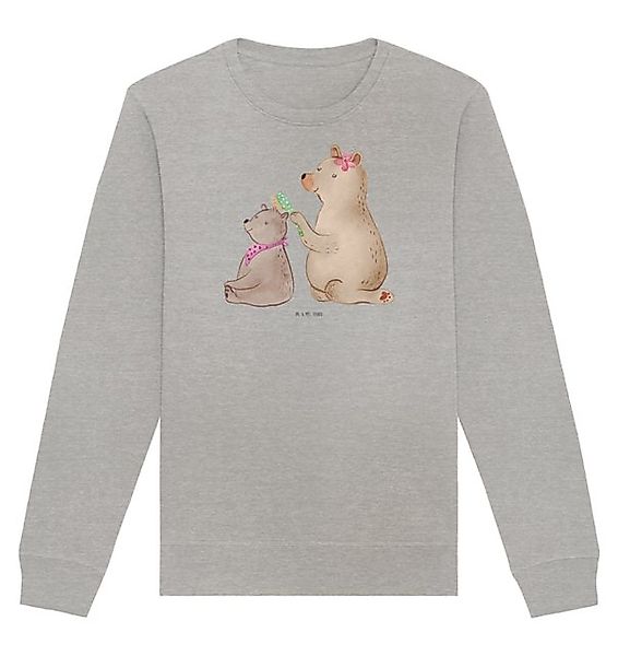 Mr. & Mrs. Panda Longpullover Bär Kind Größe XXL - Heather Grey - Geschenk, günstig online kaufen
