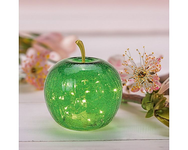 matches21 HOME & HOBBY Dekolicht Apfel & 20er LED Licht & Timer Dekoapfel G günstig online kaufen