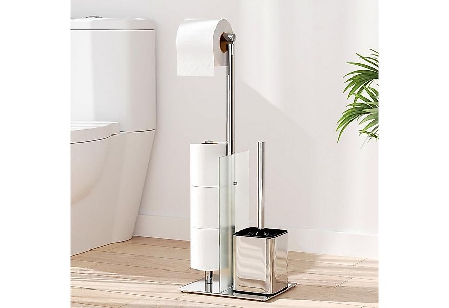 LuxusKollektion Küchenorganizer-Set Toilettenpapierhalter stehend mit WC Bü günstig online kaufen
