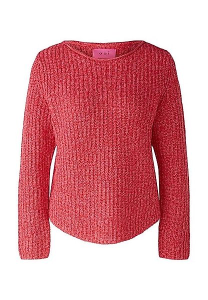 Oui Rundhalspullover NAOLIN Pullover Baumwollmischung günstig online kaufen