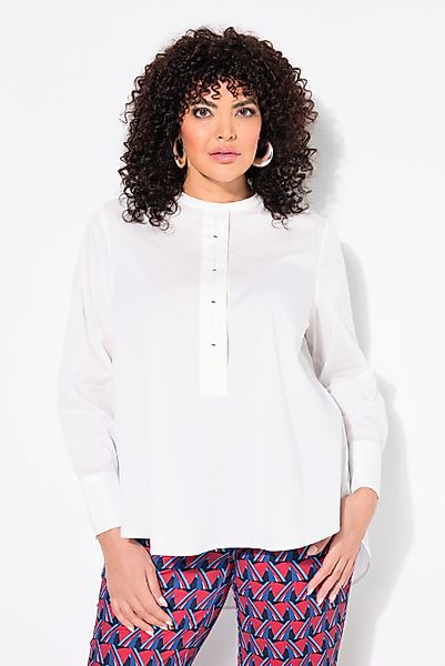Ulla Popken Tunika Tunika Zierriegel A-Linie günstig online kaufen