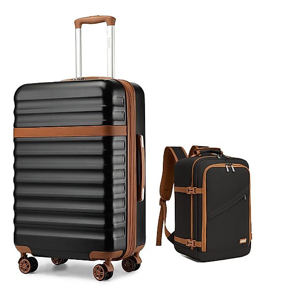 KONO Kofferset, Hartschalenkoffer (55/65/75 cm)+20L Kabinenrucksack günstig online kaufen