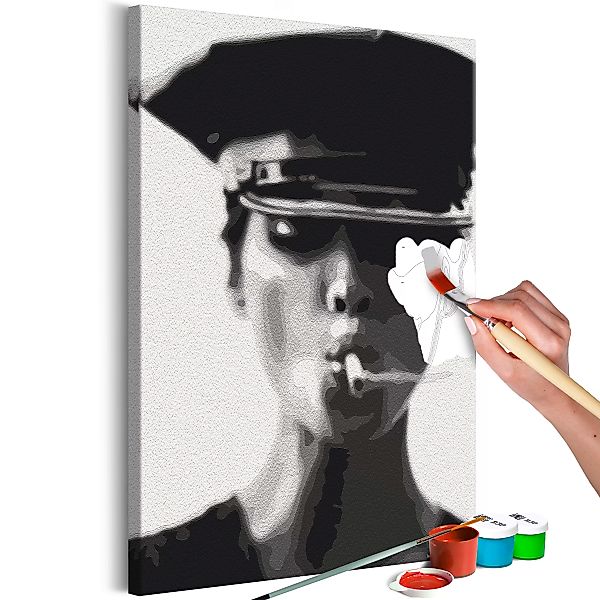 Malen Nach Zahlen - Woman With Cigarette günstig online kaufen