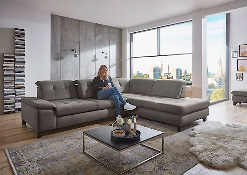 Die PlanBar Ecksofa »MP-IN18012 L-Form mit Federkern-Polsterung« wahlweise günstig online kaufen