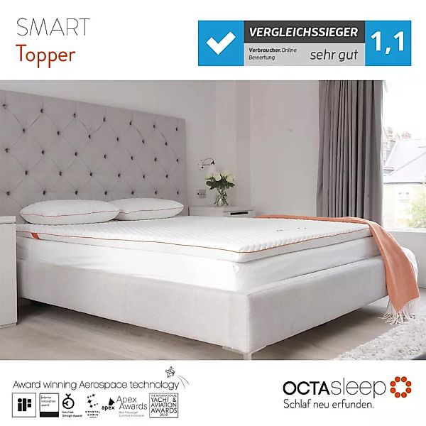 Octasleep Smart Topper Matratzenauflage 180x200x7 cm günstig online kaufen