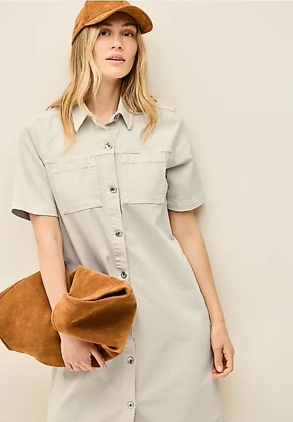 Cecil Jeanskleid Brusttasche knielang günstig online kaufen