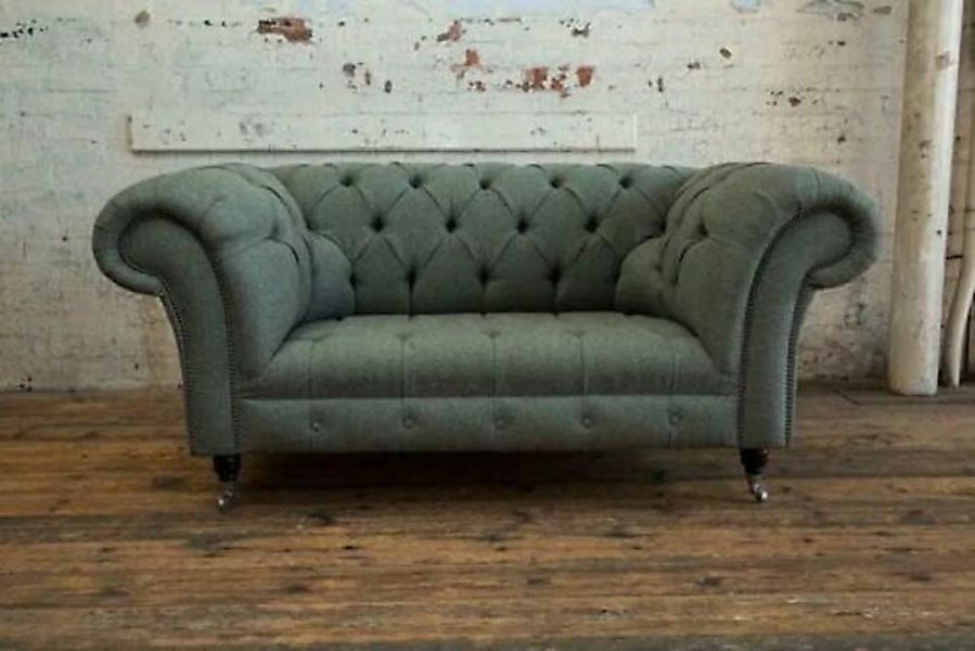 JVmoebel Sofa Polster Sofa Design Luxus Chesterfield Textil 2 Sitzer, Made günstig online kaufen