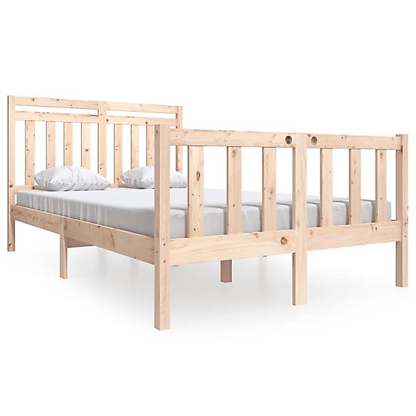 vidaXL Massivholzbett 135x190 cm 4FT6 Double1052281 günstig online kaufen