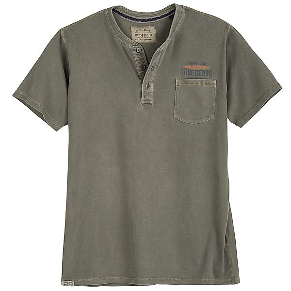 redfield T-Shirt Redfield T-Shirt mit Knopfleiste günstig online kaufen