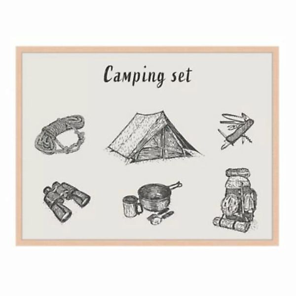 Milan Moon Wandbild Camping-Set beige Gr. 60 x 80 günstig online kaufen