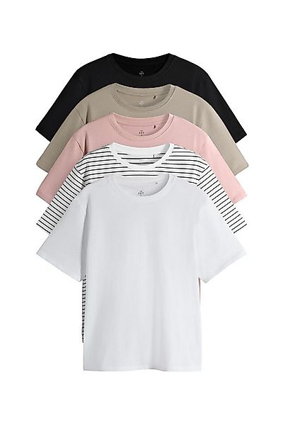 The Set T-Shirt The Set Relaxed Fit T-Shirts, 5er-Pack (5-tlg) günstig online kaufen
