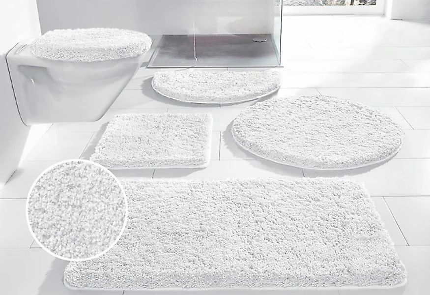 my home Badematte »Sanremo, Badvorleger, Badezimmer Teppich, sehr weich«, r günstig online kaufen