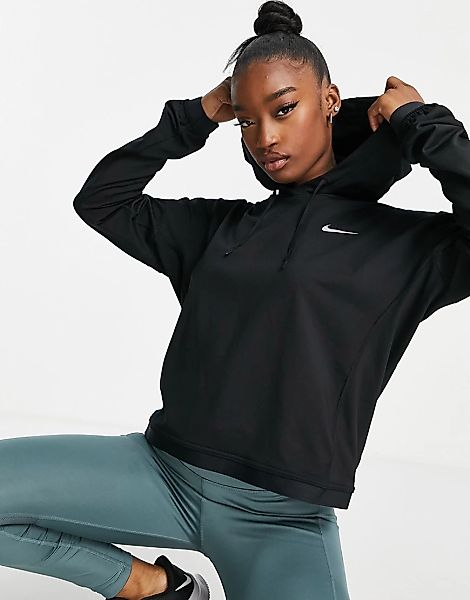 Nike Running – Pacer Therma-FIT – Kapuzenpullover in Schwarz günstig online kaufen