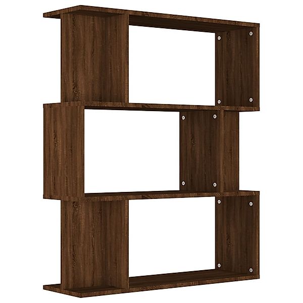 vidaXL Bücherregal Bücherregal/Raumteiler Braun Eiche 80x24x96 günstig online kaufen