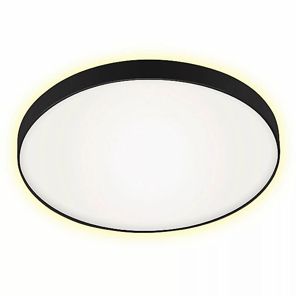 Briloner LED-Deckenleuchte Simpa Backlighteffekt 28 cm Schwarz-Weiß günstig online kaufen