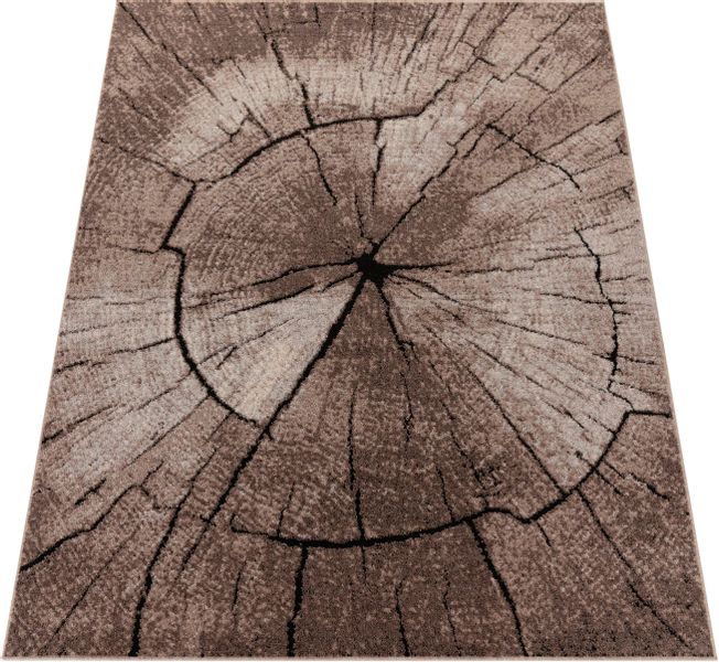 Paco Home Teppich "Rodos 605" rechteckig 18 mm Höhe Kurzflor, Motiv Baumstu günstig online kaufen