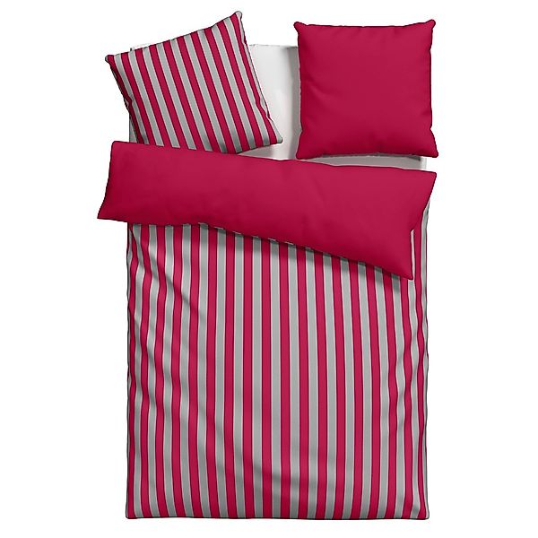 OTTO home Wendebettwäsche Greta, Renforcé, 2 teilig, Bettwäsche mit Streife günstig online kaufen