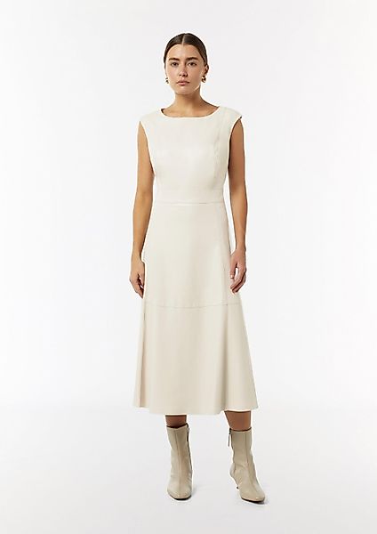 comma Midikleid Kleid Midi-Kleid in Lederoptik günstig online kaufen