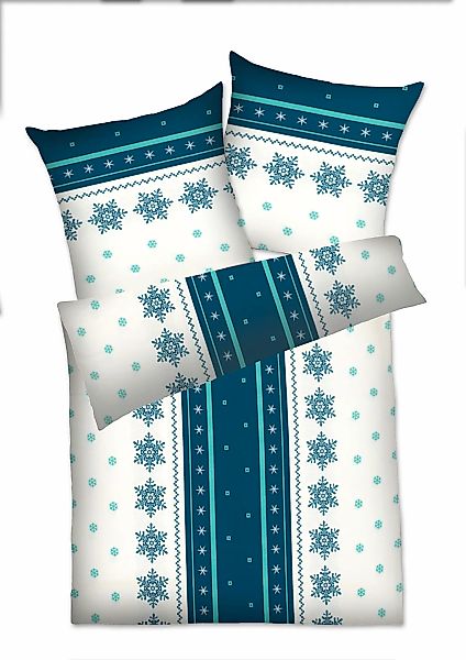 Dyckhoff Bettwäsche "Schneeflocke" 2 Stk. tlg. aus Weichfrottier günstig online kaufen