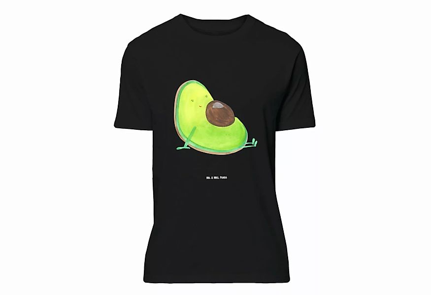 Mr. & Mrs. Panda T-Shirt Avocado schwanger - Schwarz - Geschenk, große Lieb günstig online kaufen