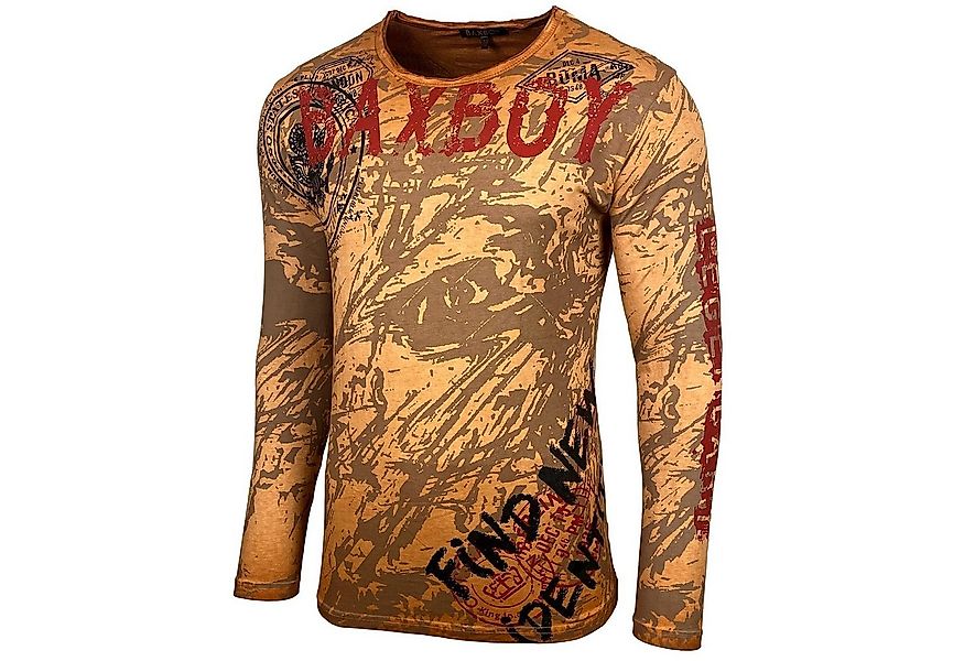 Baxboy Longshirt Baxboy Herren Longsleeve T-Shirt Moderner Männer Langarmsh günstig online kaufen
