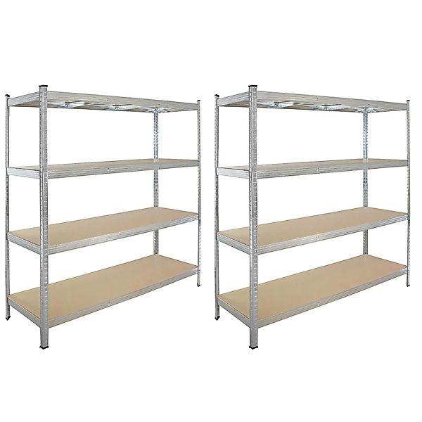 TRUTZHOLM 2x Schwerlastregal 180x160x60 cm Traglast 1000 kg günstig online kaufen