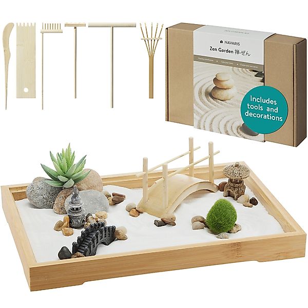 Navaris Dekofigur Navaris Mini Zen Garten günstig online kaufen