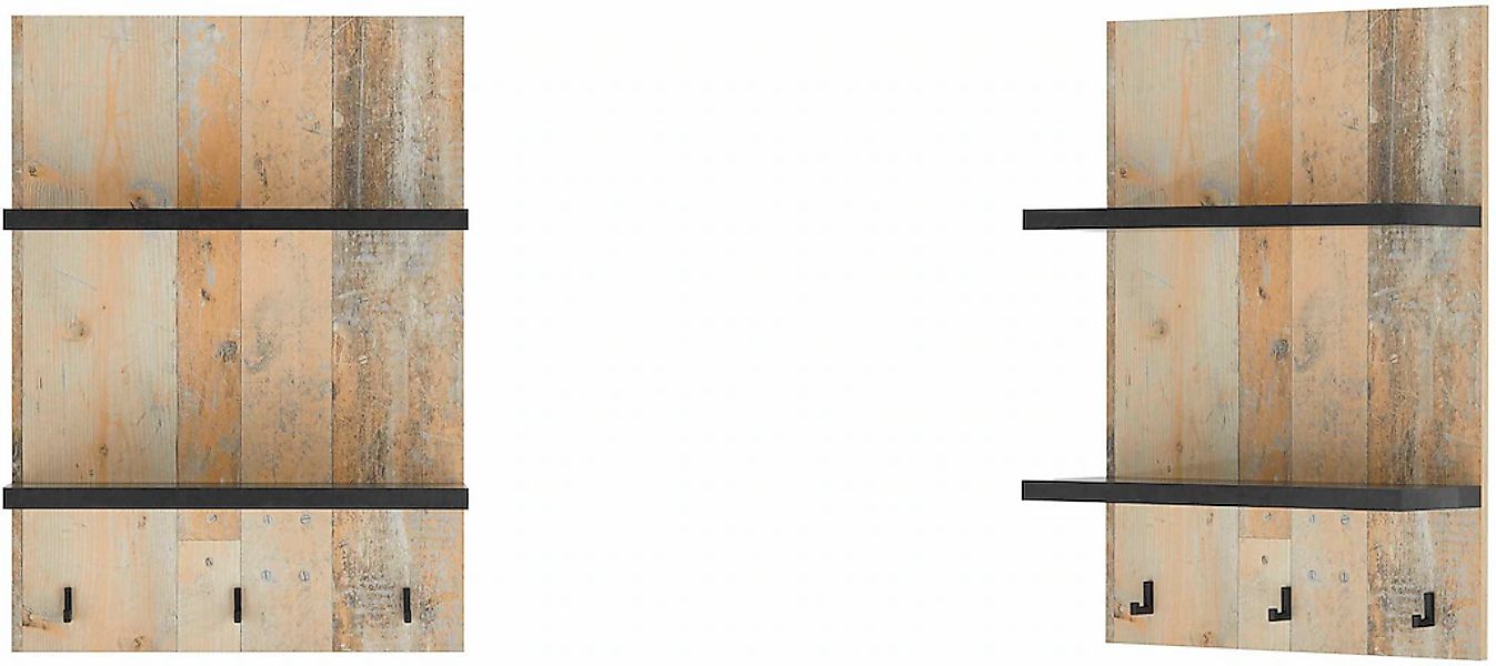 Home affaire Wandregal "Sherwood" Breite 60 cm, in modernem Holz Dekor, 28 günstig online kaufen