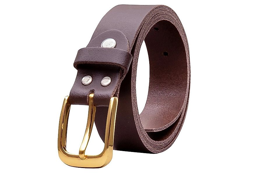 COLOGNEBELT Ledergürtel OM316-SL-Dunkelbraun MADE IN GERMANY, Dunkelbraun K günstig online kaufen
