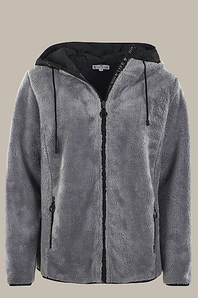 Hajo Plüschjacke Damen Teddyjacke mit Kapuze günstig online kaufen