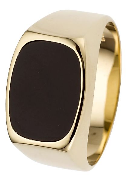 JOBO Fingerring, 585 Gold mit Onyx günstig online kaufen