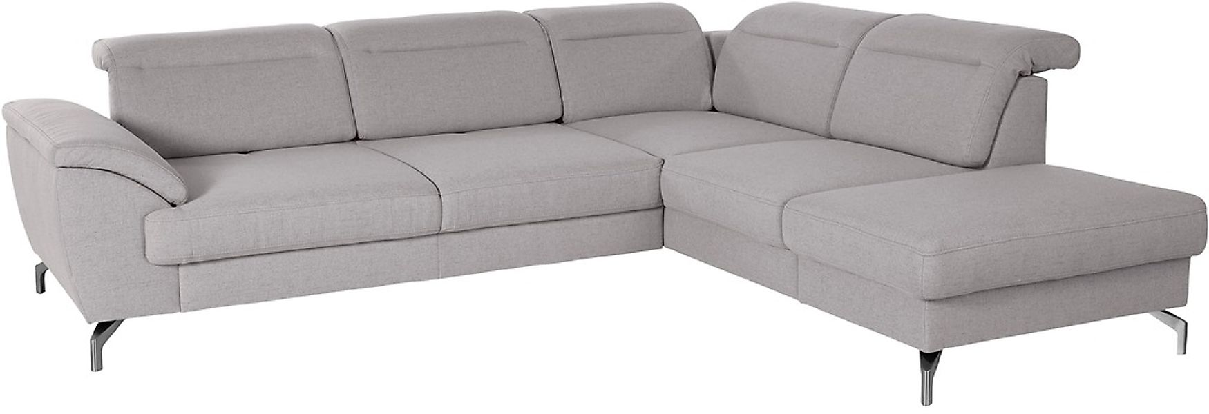 sit&more Ecksofa "Percy L-Form", 12 cm Fußhöhe, Sitztiefenverstellung, wahl günstig online kaufen