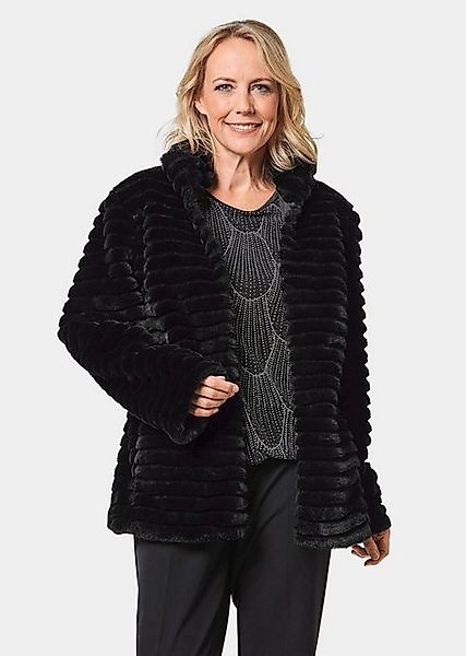 GOLDNER Allwetterjacke Kurzgröße: Jacke in Rexkanin-Optik Mit Hakenverschlu günstig online kaufen