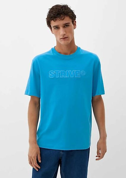 s.Oliver Kurzarmshirt T-Shirt mit Schriftprint günstig online kaufen