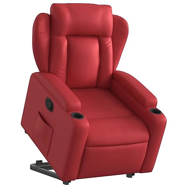 vidaXL Relaxsessel mit Aufstehhilfe Rot Kunstleder 3204549 günstig online kaufen