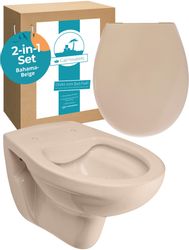 Calmwaters Tiefspül-WC Wand-WC spülrandlos, wandhängend, Abgang günstig online kaufen
