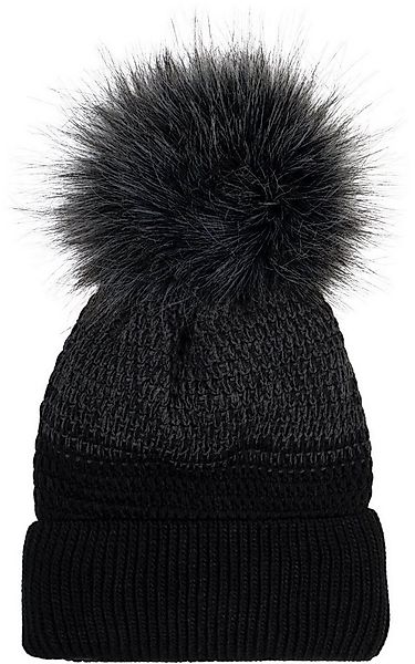 styleBREAKER Bommelmütze Strick Bommelmütze mit Farbverlauf (1-St) günstig online kaufen