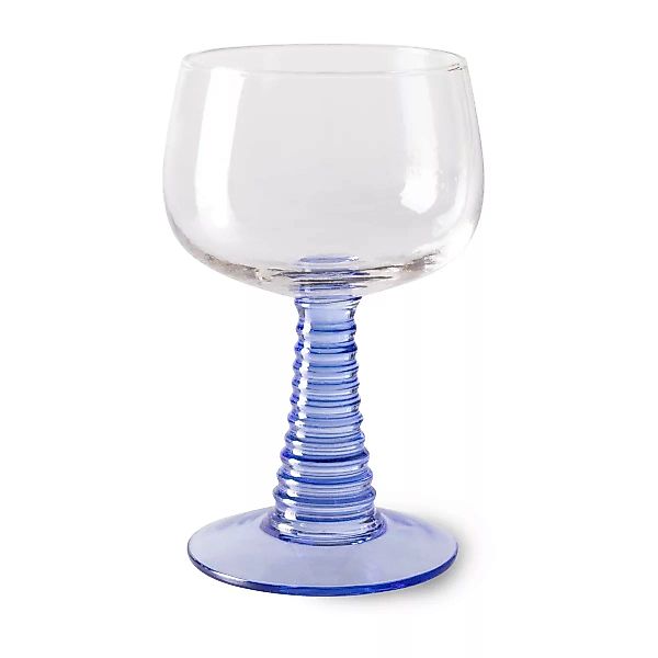 Swirl Weinglas hoch Blue günstig online kaufen