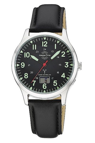 MASTER TIME Funkuhr Funk Super Power Aviation Schwarz günstig online kaufen