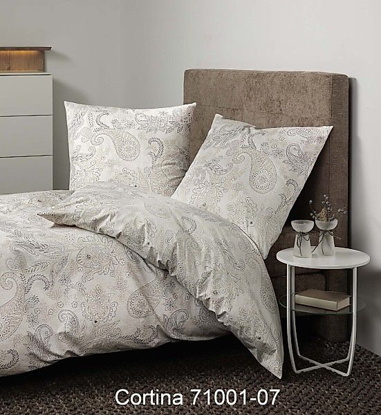 Janine Janine Soft-Cotton Bettwäsche CORTINA 71001 natur Größe:  135x200 cm günstig online kaufen