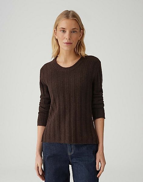 OPUS Strickpullover POLMI mit Wollanteil Schmale Passform, figurbetonter Sc günstig online kaufen
