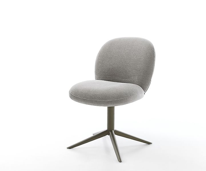 Drehstuhl Nube-Flex Strukturstoff Soft Grau Fußkreuz Effektfinish Titan 360 günstig online kaufen