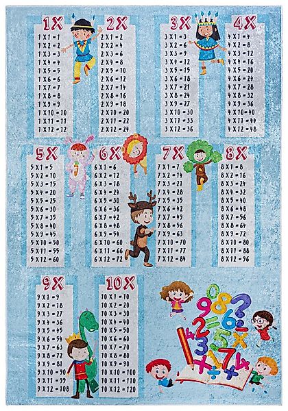Mazovia Kinderteppich Kinderteppich Kinderzimmerteppich Einmaleins, 80 x 15 günstig online kaufen