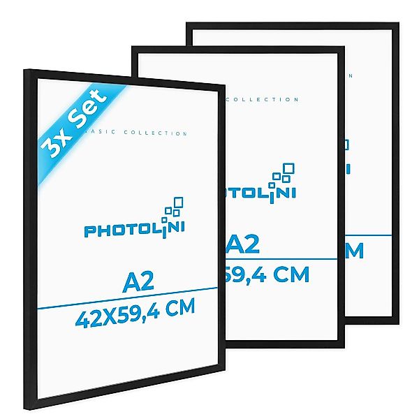 PHOTOLINI Bilderrahmen 3er Set, stabiles MDF-Holz, günstig online kaufen